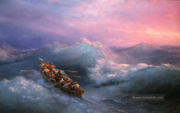  sky - Ivan Aivazovsky der Schiffbruch Seascape